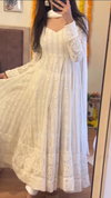 Sr 1597 Georgette Heavy Anarkali Readymade Suits Catalog